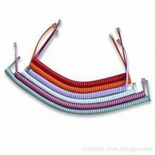 Telephone Coil Cords with 4 x 1/T250 Tinsel Conductor